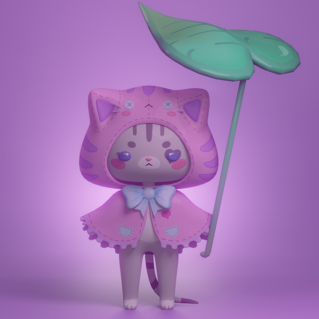 Raincoat Kitty