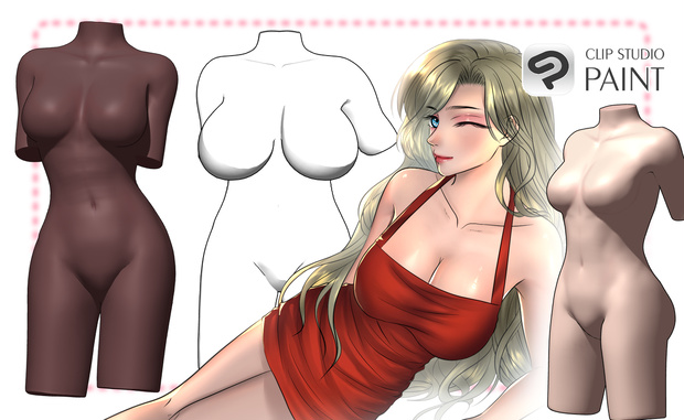 3D Women Waist & Torso for CSP
