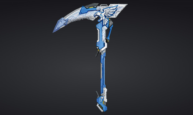 【ハイポリモデル】オリジナル武器・鎌_002/ Hi-poly Original Weapon Scythe 002