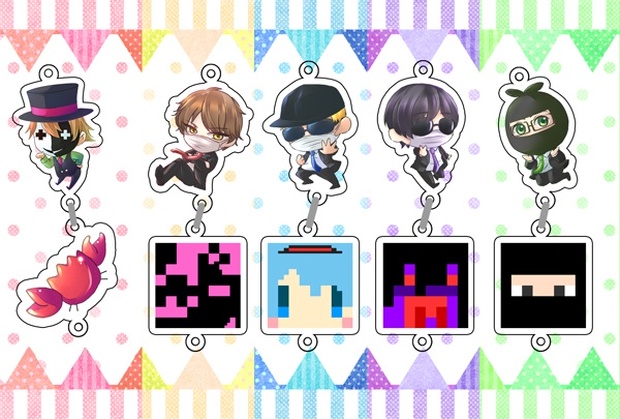 レトルト アクリルキーホルダー 4個セット コミケ はなセレブ レトルト コミケ コミックマーケット アクリルキーホルダー はな