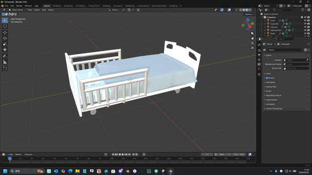 hospital bed