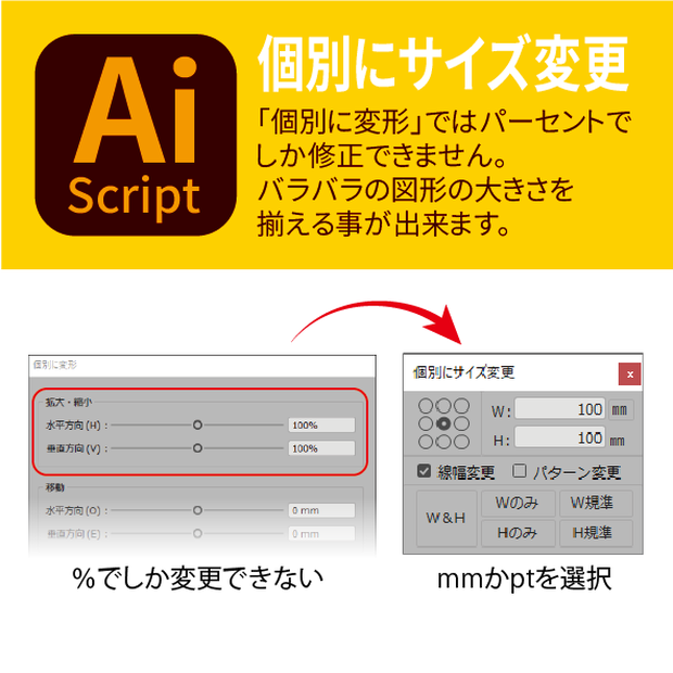 個別にサイズ変更( Individual_Resizing)