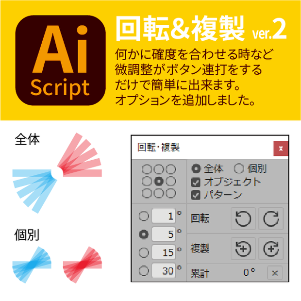回転＆複製 (Rotate&Copy)