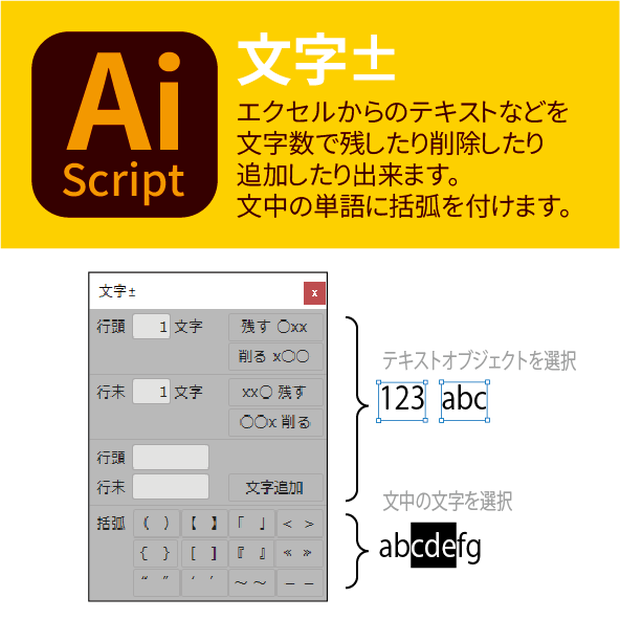 文字± (Charactor±)