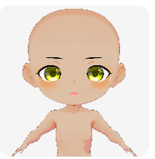 Vroid Chibi Base Model (vrm, vroid files)