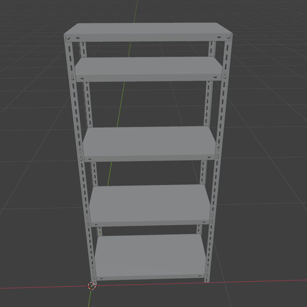 棚: スチールラック / steel rack