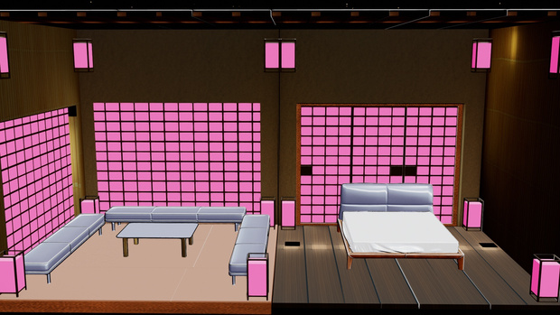 DL MMD Room Stage V2 PMX ( Original) DOWNLOAD