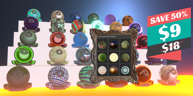 Procedural Materials Library Blender Addon