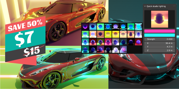 Quick Studio Light Blender Addon