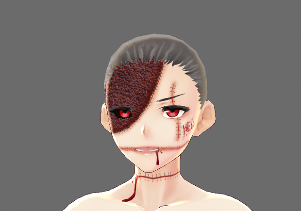 Stitched Together Male Skin/Face/Iris *Halloween*