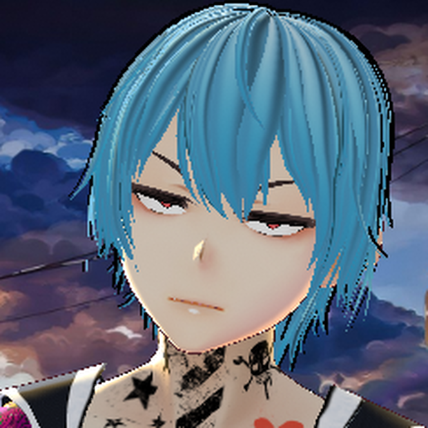 Grunge - Blue Hair Texture