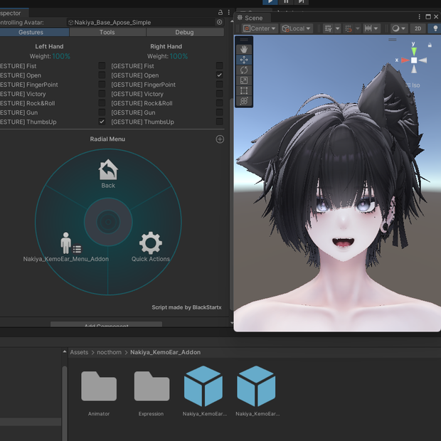 【ケモミミ復活！】Nakiya_KemoEar_Addon【SimpleMenu向け】【MA対応】