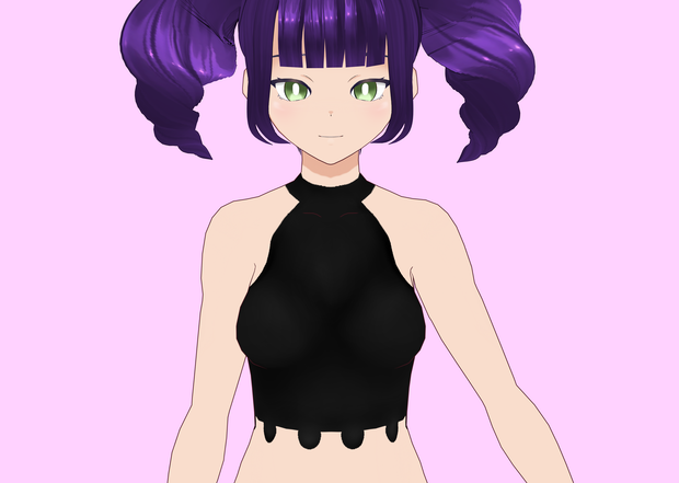 [Vroid] simple cropped blouse [Free]