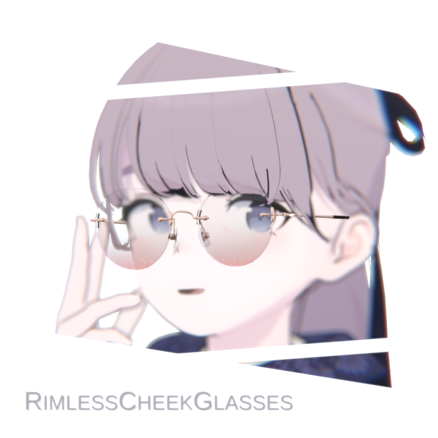 RimlessCheekGlasses