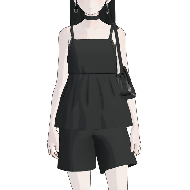 [Grus/Lapwing/Lowtus] cami bustier + half pants