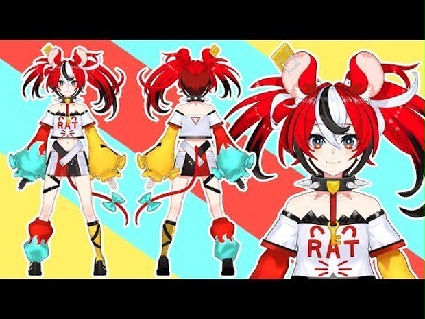 Hakos Baelz 3d Model ハコス・ベルツ  3D Characters 3D Characters VRChat Original  