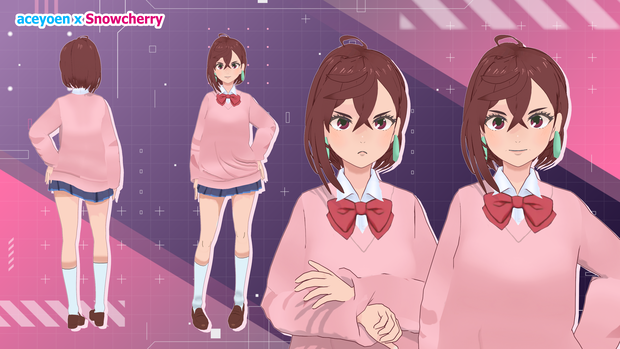 ダンダダン綾瀬桃3Dモデル DanDaDan Momo Ayase 3D Model