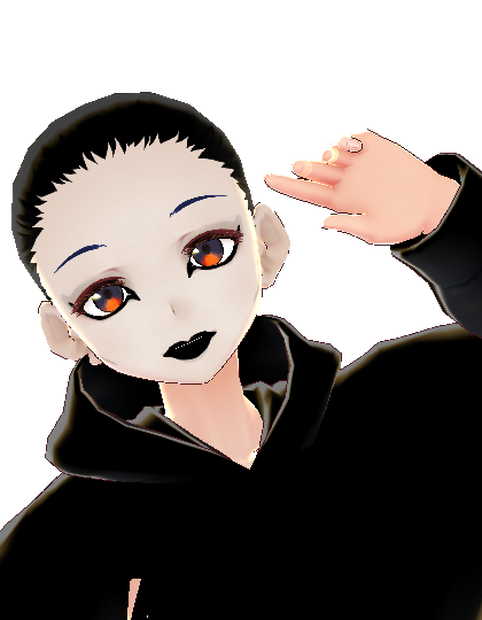 Basic Goth Makeup [VRoid]