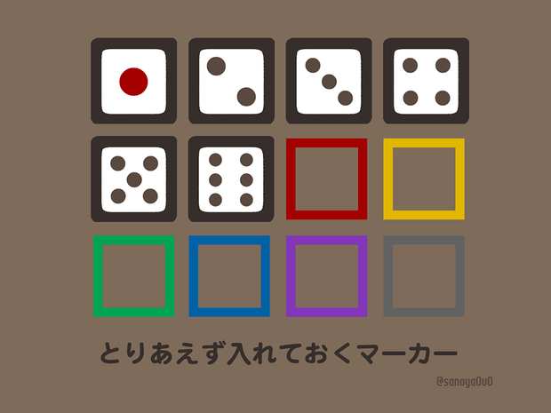 とりあえず入れておくマーカー