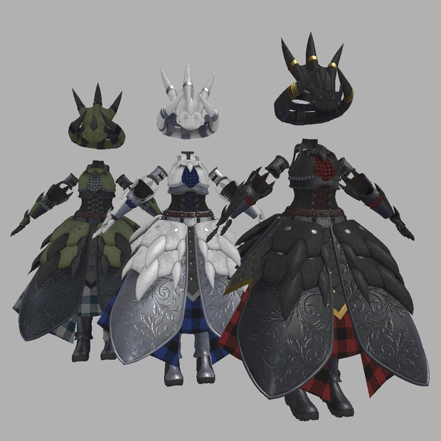 【VRC想定】Hunter Dress【無料！】【サポート終了】