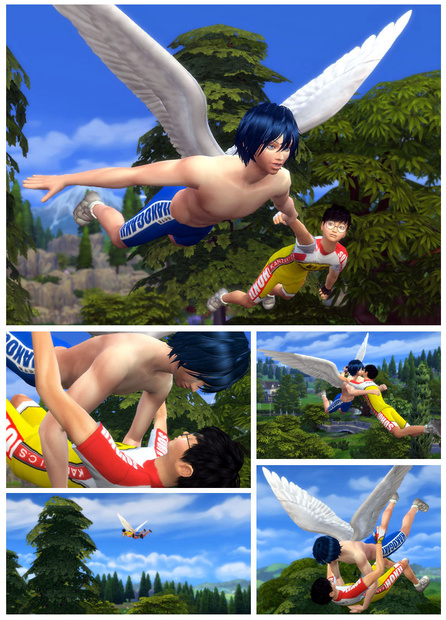 【空の翔び方】空中・高所ポーズ【Sims4】