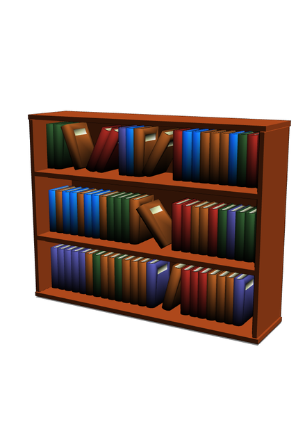 【3Dモデル】本棚【無料】
