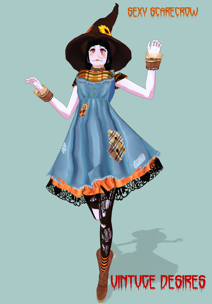 SexyScarecrow.   Vintage Autumn, Thanksgiving, Halloween