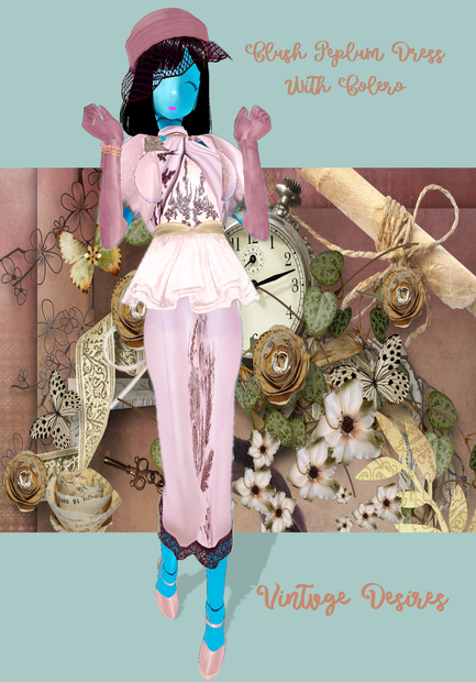 2Blush PeplumDress Set 