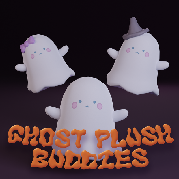 Ghost Plush Buddy / かわいいおばけぬいぐるみ