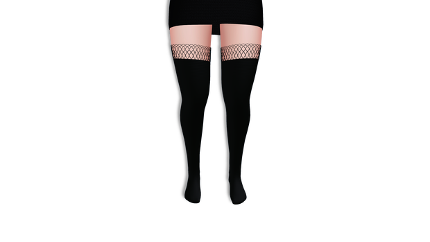 E-Girl Fishnet-top Sockies