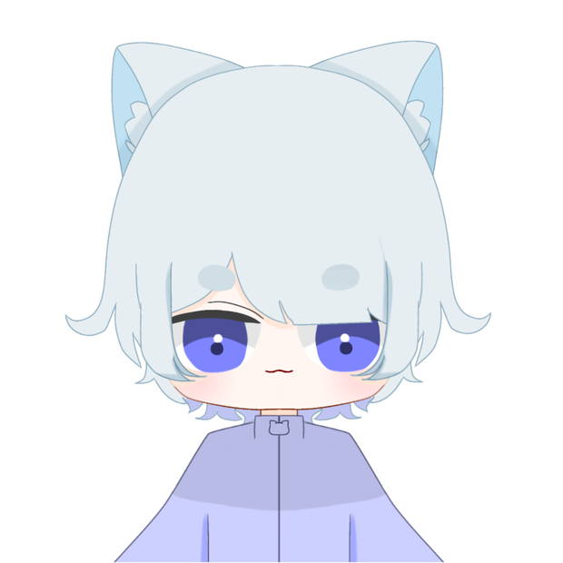 フリーモデル - 青い猫