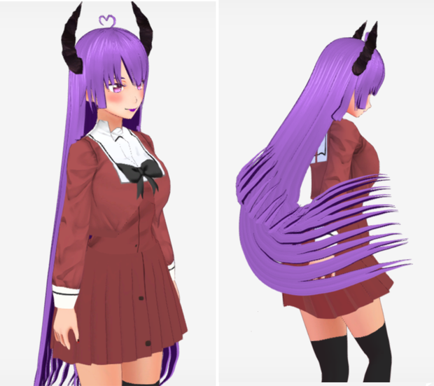 【VRoid】制服コスチューム, その花びらにくちづけを Cosplay