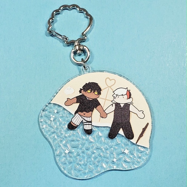 眼鏡 アクキー 凪砂 ナギとレオの水色アクキー - Chou*Chou - BOOTH