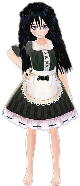BLACK Formal Style Dress VROID Onepiece Texture