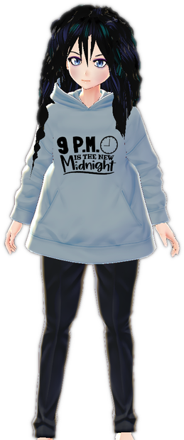 3 piece "9PM is New Midnight" VROID set PLUS Nightgown!