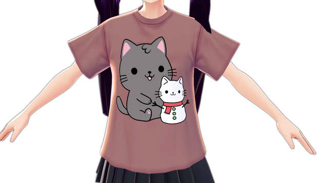 Kawaii Cat and Snowman Cat VARIATIONS Vroid Textures