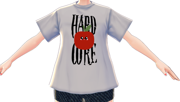 Kawaii Apple "Hard Core" 3 piece VROID textures