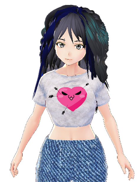 FREE Anti-Valentine Kawaii Heart Mini t-shirt