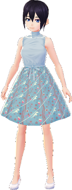 5 piece Dresses with Patterned Skirts VARATIONS VROID textures