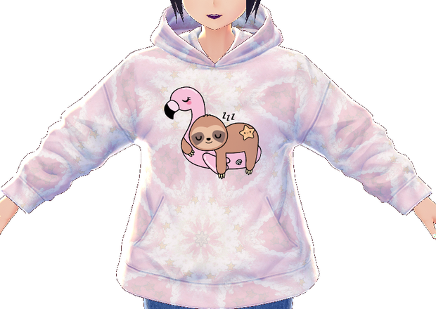 Kawaii Sloth Flamingo Float 3 piece VROID textures
