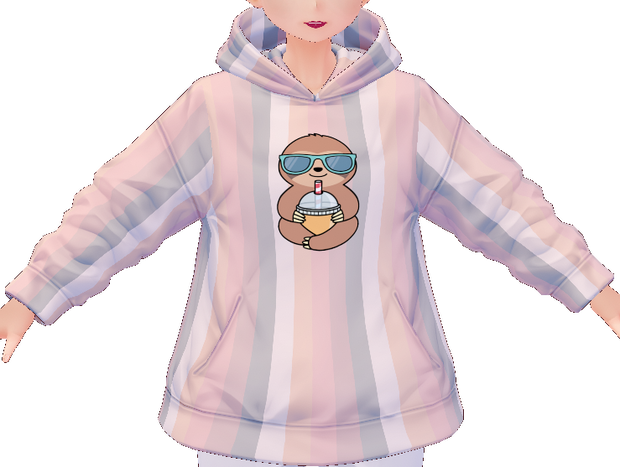Kawaii Sloth with Slushi 3 piece VROID textures