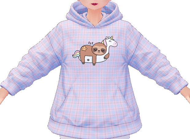 Kawaii Sloth Unicorn Sleeper 3 piece VROID textures