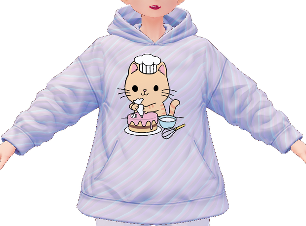 Kawaii Cat Baker 3 piece VROID textures