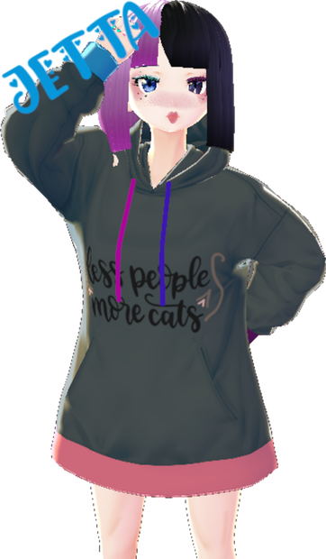 FREE Vroid Model Made on Stream 26/03/2021 - E Girl Jetta