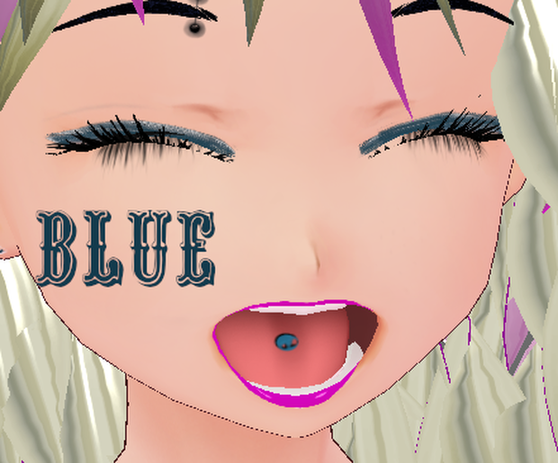 10 color Tongue Stud Set VROID textures