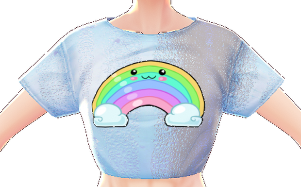 Kawaii Rainbow 3 piece VROID textures