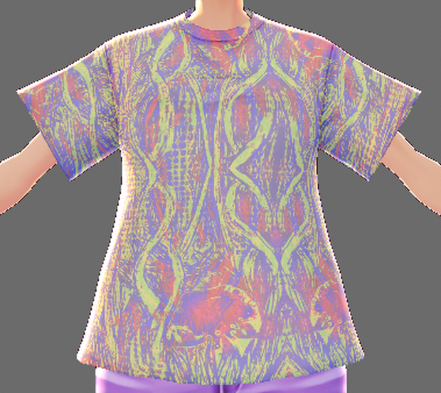 FREE patterned T-shirts VROID textures