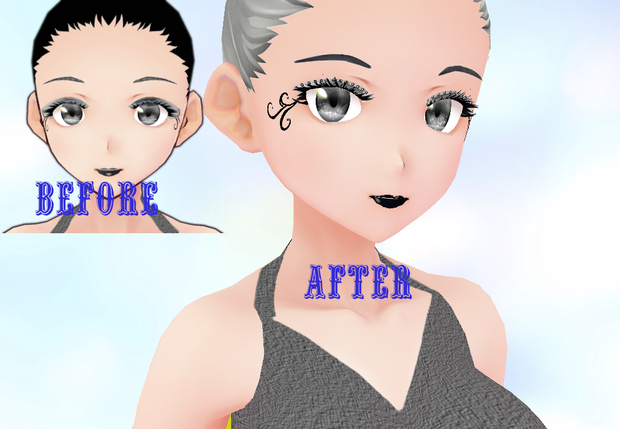 *IMPROVED* Dark Dancer 8 piece set VROID textures 