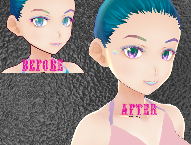 *IMPROVED* Rainbow Dancer 8 piece set VROID textures