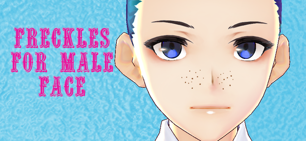 Freckles for Male Face VROID texture